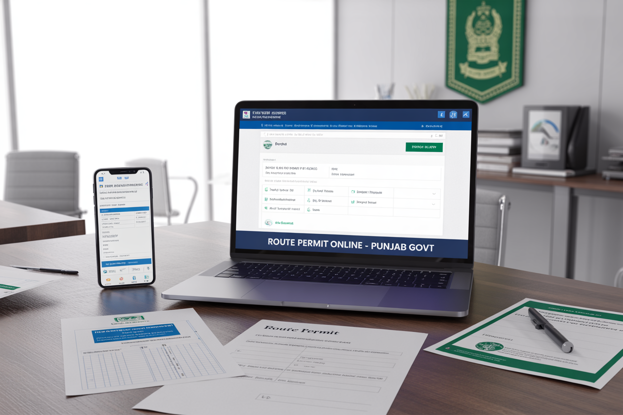 Route permit online apply govt of Punjab